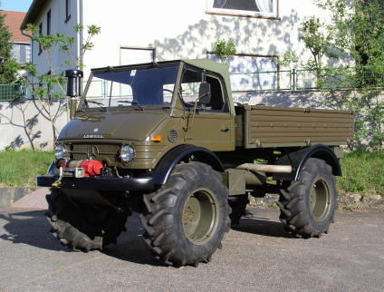 1973 Unimog 416 Turbo, Convertible Cab, Winch, 245 HP